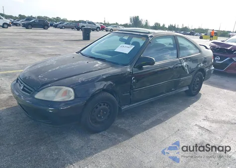 2000 Honda Civic Ex from USA, damaged, VIN 1HGEJ8245YL040376